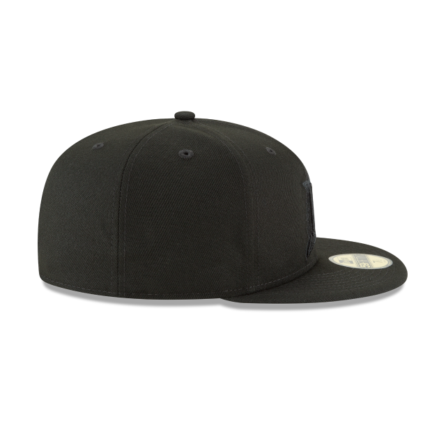 Casquette ajustée basique 59Fifty MLB New Era pour homme, noir sur noir, des Florida Marlins