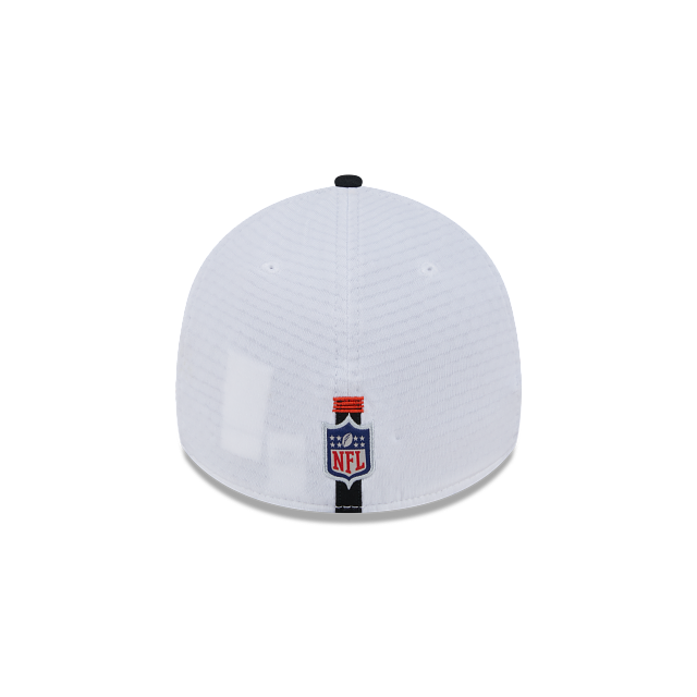 Cincinnati Bengals NFL New Era Men's White/ Black 39Thirty 2024 Training Stretch Fit Hat