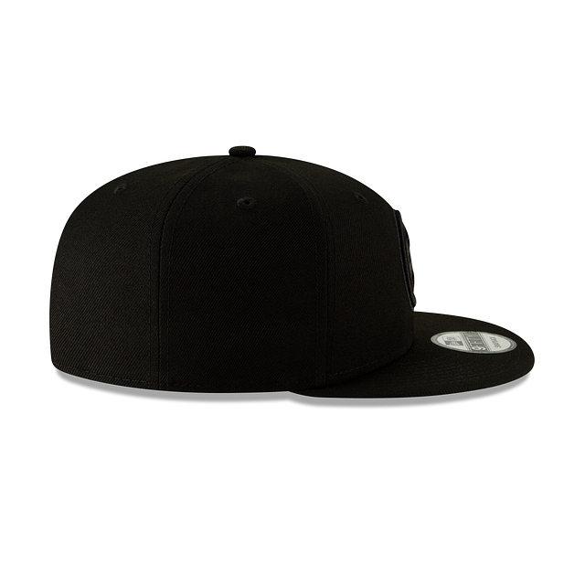 Casquette à visière plate 9Fifty Basic Snapback pour homme des Pittsburgh Steelers NFL New Era noir sur noir