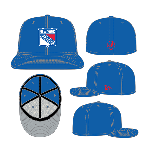 New York Rangers NHL New Era Men's Royal 59Fifty Core Fitted Hat