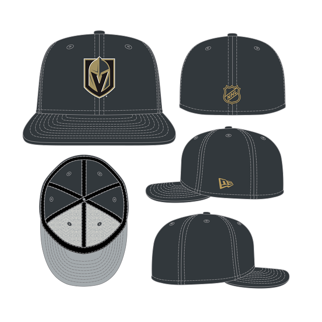 Vegas Golden Knights NHL New Era Men's Black 59Fifty Core Fitted Hat