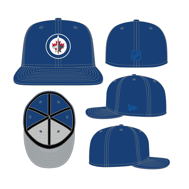 Winnipeg Jets NHL New Era Men's Navy 59Fifty Core Fitted Hat