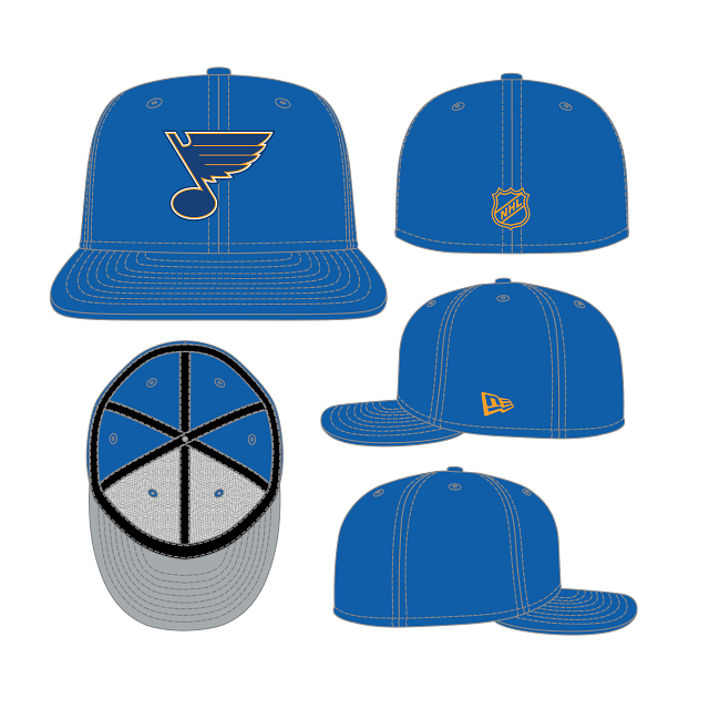 St. Louis Blues NHL New Era Men's Royal 59Fifty Core Fitted Hat