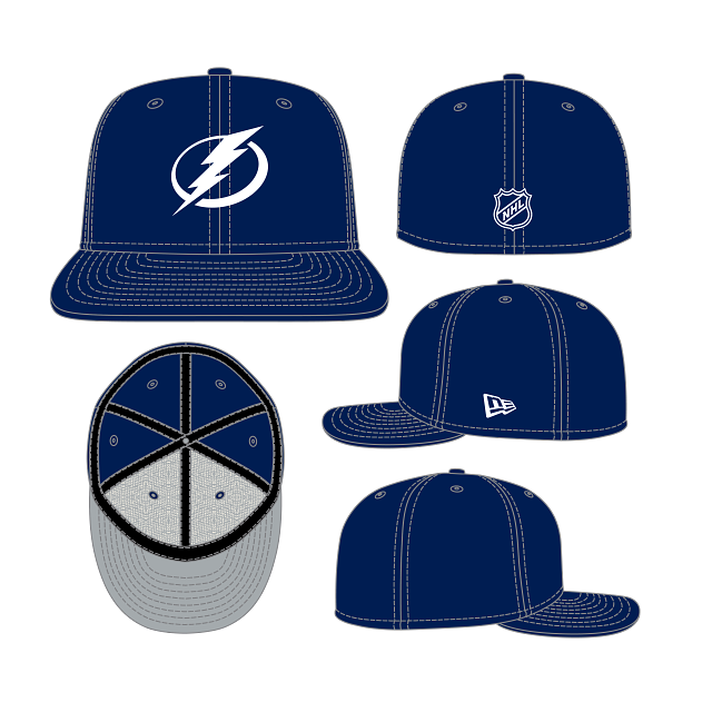 Tampa Bay Lightning NHL New Era Men's Navy 59Fifty Core Fitted Hat