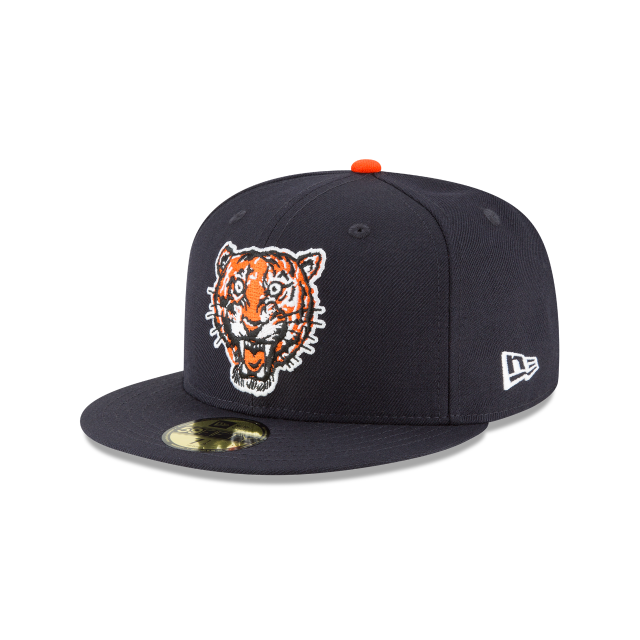 Detroit Tigers MLB New Era Men's Navy 59Fifty Cooperstown Wool 1957 Logo Fitted Hat