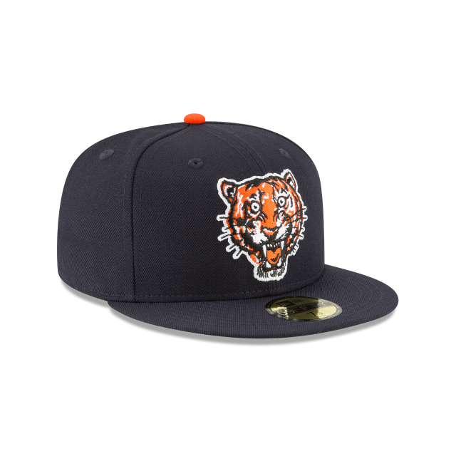 Detroit Tigers MLB New Era Men's Navy 59Fifty Cooperstown Wool 1957 Logo Fitted Hat