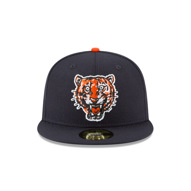 Detroit Tigers MLB New Era Men's Navy 59Fifty Cooperstown Wool 1957 Logo Fitted Hat