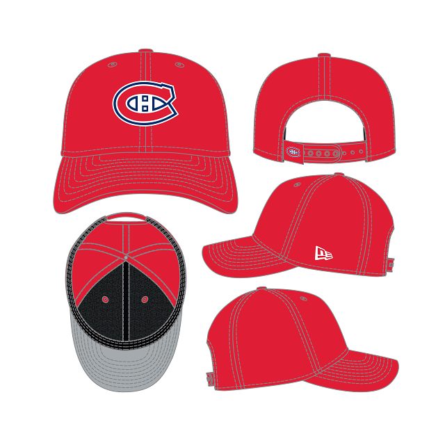 Montreal Canadiens NHL New Era Men's Red 9Seventy Team Color Snapback Hat