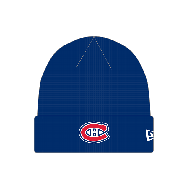 Montreal Canadiens NHL New Era Men's Navy Waffle Beanie Knit Hat