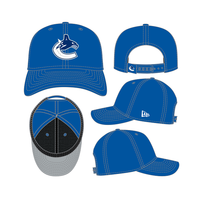 Vancouver Canucks NHL New Era Men's Royal 9Seventy Team Color Snapback Hat