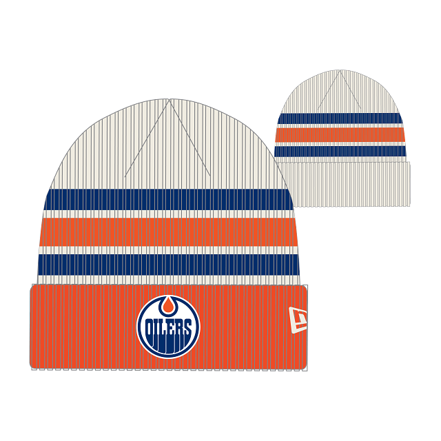 Edmonton Oilers NHL New Era Men's Vintage Beanie Knit Hat