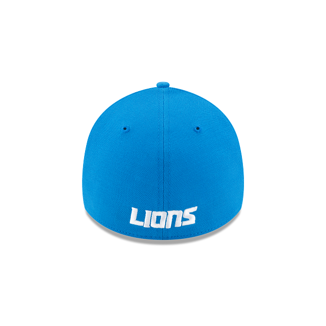 Detroit Lions NFL New Era Men's Blue 39Thirty Team Classic Stretch Fit Hat