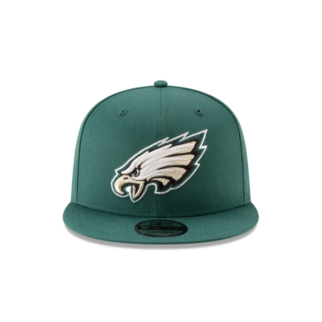 Casquette snapback 9Fifty Basic de la NFL des Philadelphia Eagles pour homme de New Era, vert nuit