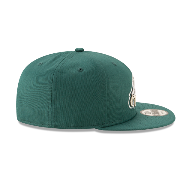 Casquette snapback 9Fifty Basic de la NFL des Philadelphia Eagles pour homme de New Era, vert nuit