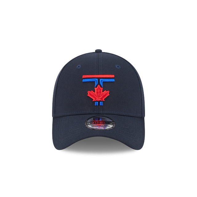 Toronto Blue Jays MLB New Era Men's Navy 39Thirty 2024 City Connect Stretch Fit Hat