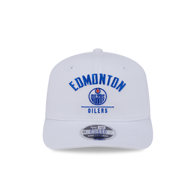Casquette Snapback 9Seventy blanche de la LNH des Oilers d'Edmonton pour hommes de New Era