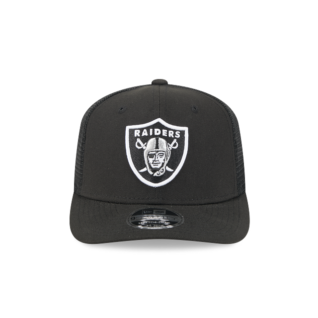 Casquette snapback extensible noire 9Seventy Trucker des Las Vegas Raiders NFL New Era pour homme