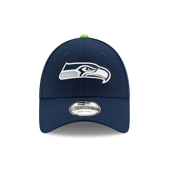 Seattle Seahawks NFL New Era Men's Oceanside Blue 9Forty The League Adjustable Hat