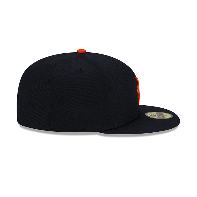 Casquette ajustée MLB New Era 59Fifty Authentic Collection Road 2022 pour jeunes des Detroit Tigers
