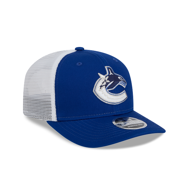 Casquette trucker New Era 9Seventy Royal pour homme des Canucks de Vancouver (NHL)