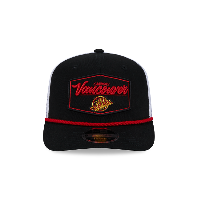 Casquette à cordon snapback New Era 9Seventy Skate Logo des Canucks de Vancouver (NHL) pour homme, noire