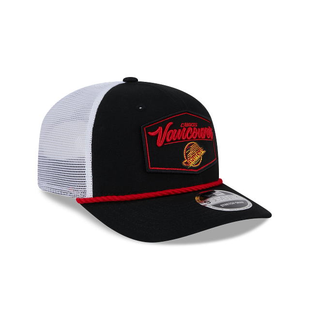 Casquette à cordon snapback New Era 9Seventy Skate Logo des Canucks de Vancouver (NHL) pour homme, noire