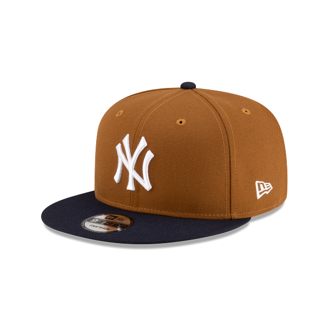 New York Yankees MLB New Era Men's 9Fifty Peanut/Navy Basic Snapback Hat