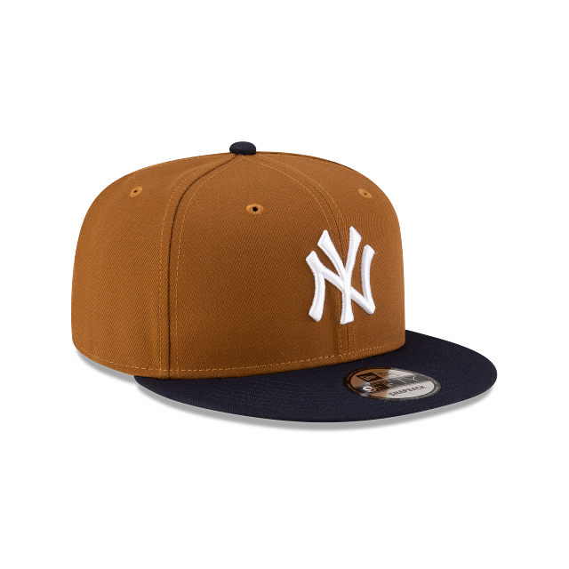 New York Yankees MLB New Era Men's 9Fifty Peanut/Navy Basic Snapback Hat