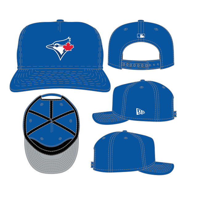 Casquette snapback réplique du joueur 19Twenty des Blue Jays de Toronto (MLB) de New Era pour homme, couleur Royal 19Twenty