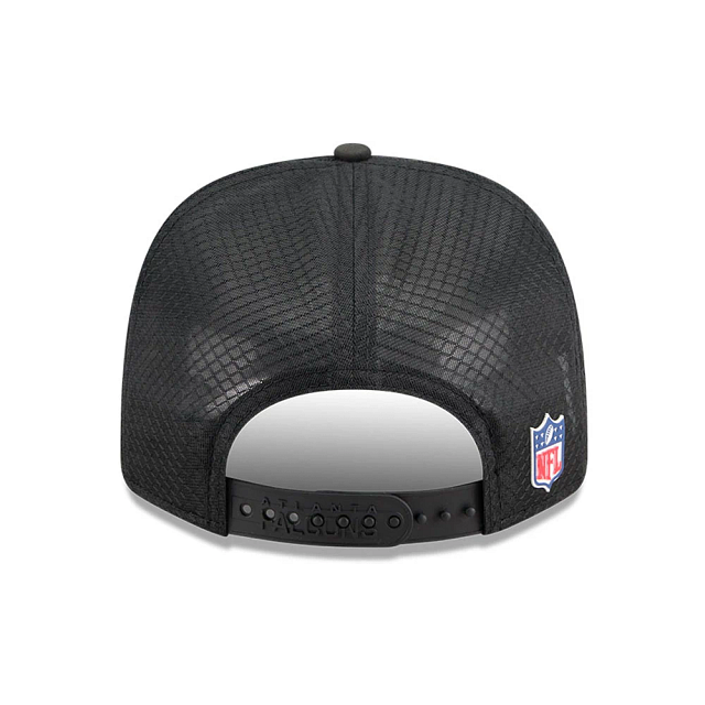 Atlanta Falcons NFL New Era Men's Black 9Seventy 2025 Sideline Hot Weather Trucker Snapback