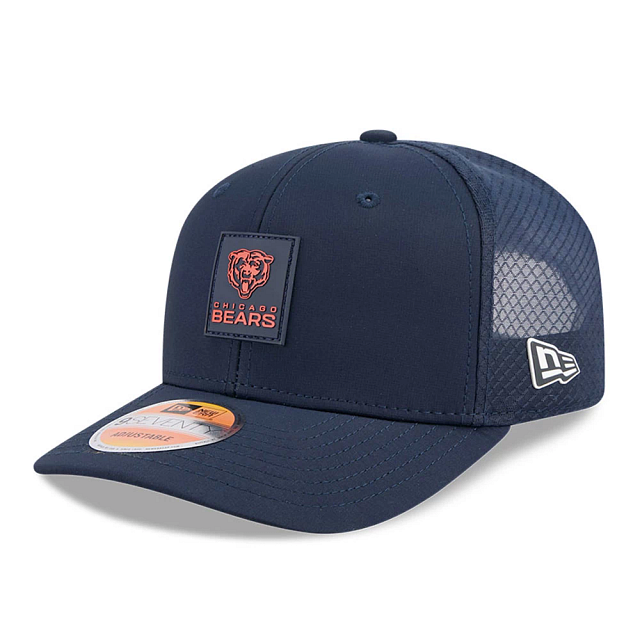 Chicago Bears NFL New Era Men's Navy 9Seventy 2025 Sideline Hot Weather Trucker Snapback