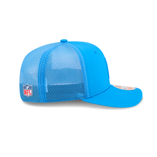 Detroit Lions NFL New Era Men's Honolulu Blue 9Seventy 2025 Sideline Hot Weather Trucker Snapback