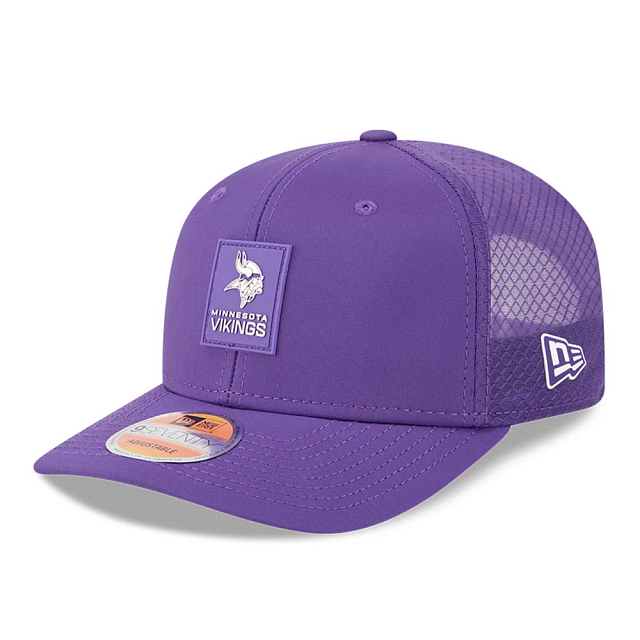 Minnesota Vikings NFL New Era Men's Purple 9Seventy 2025 Sideline Hot Weather Trucker Snapback