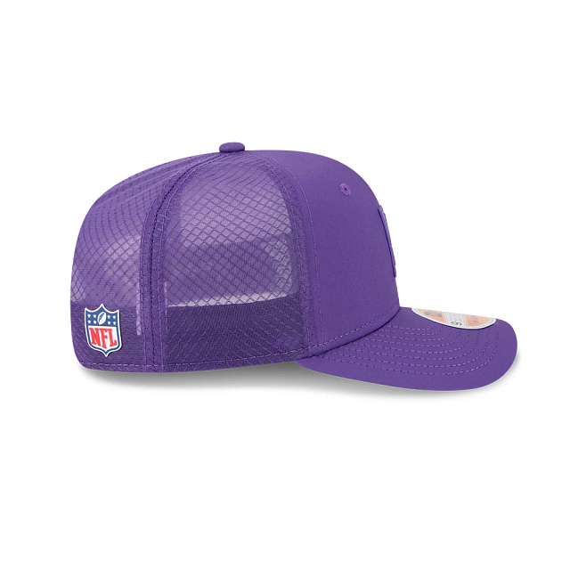 Minnesota Vikings NFL New Era Men's Purple 9Seventy 2025 Sideline Hot Weather Trucker Snapback