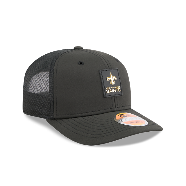 New Orleans Saints NFL New Era Men's Black 9Seventy 2025 Sideline Hot Weather Trucker Snapback