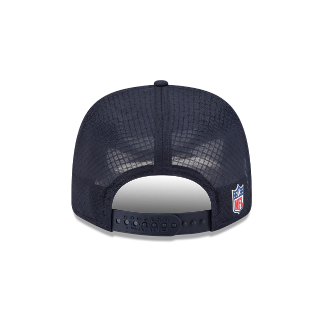 Houston Texans NFL New Era Men's Navy 9Seventy 2025 Sideline Hot Weather Trucker Snapback