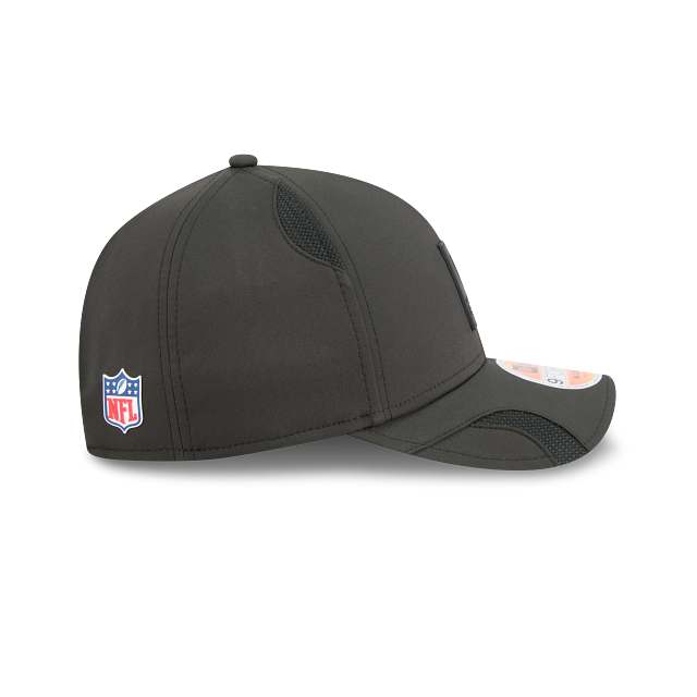 Las Vegas Raiders NFL New Era Men's Black 9Forty 2025 Sideline M-Crown Snapback