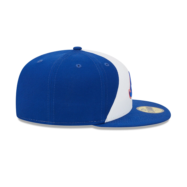 Atlanta Braves MLB New Era Men's White/Royal 59Fifty 2023 City Connect Fitted Hat