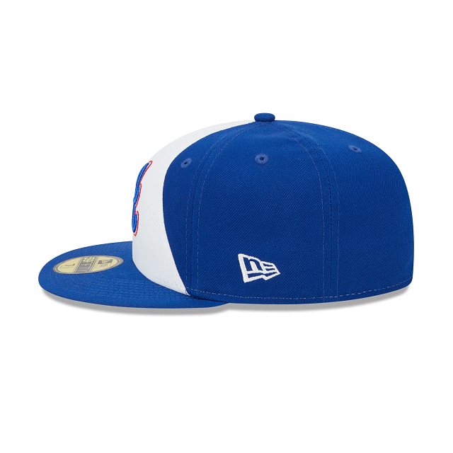 Atlanta Braves MLB New Era Men's White/Royal 59Fifty 2023 City Connect Fitted Hat