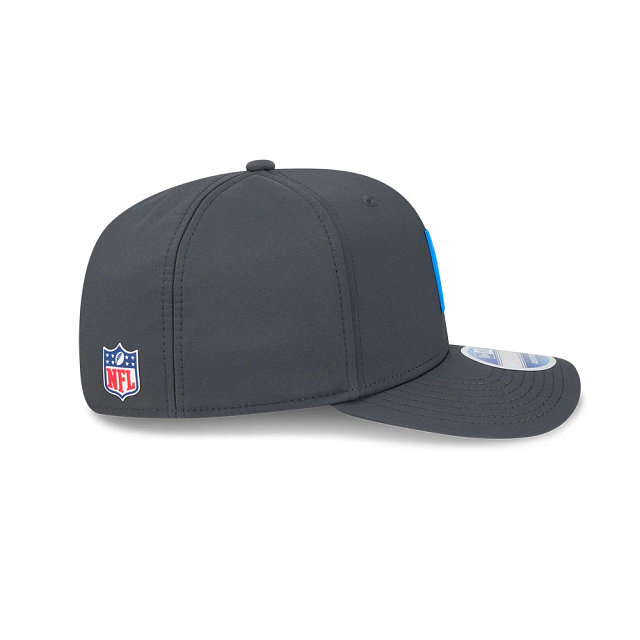 Detroit Lions NFL New Era Men's Charcoal 9Seventy 2025 Sideline Stretch Snapback
