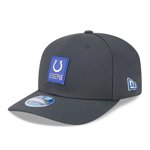 Indianapolis Colts NFL New Era Men's Charcoal 9Seventy 2025 Sideline Stretch Snapback
