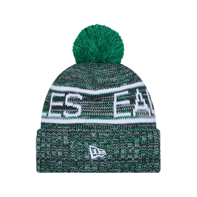 Philadelphia Eagles NFL New Era Men's Green 2025 Sideline Classic Collection Sport Knit Pom Hat