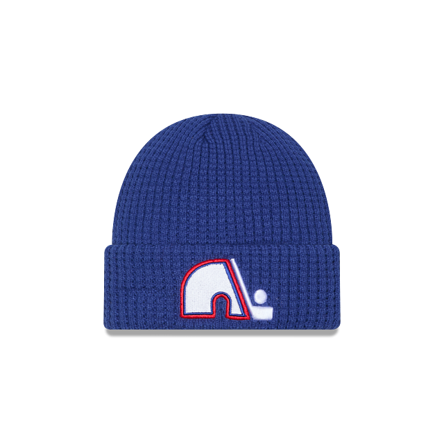 Quebec Nordiques NHL New Era Men's Royal Waffle Beanie Knit Hat
