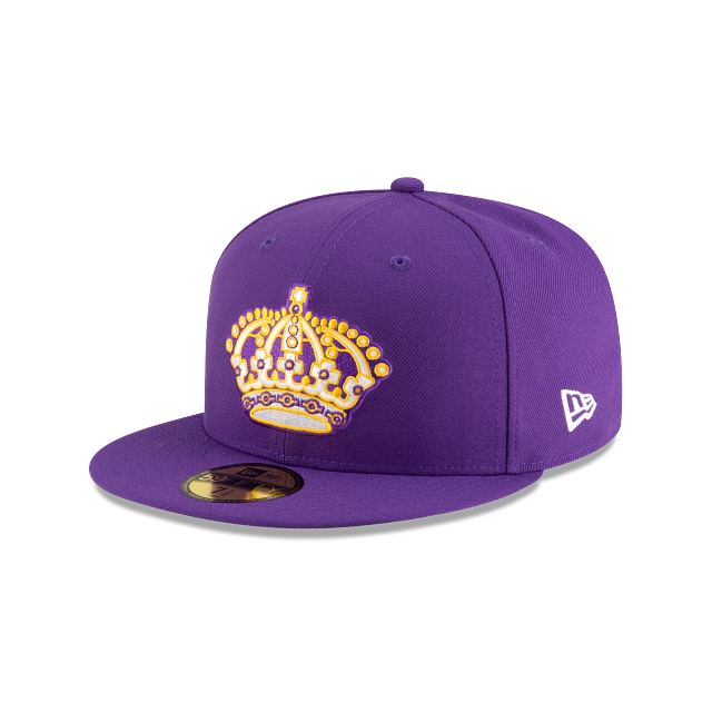 Los Angeles Kings NHL New Era Men's Purple Vintage Collection 59Fifty Fitted Hat