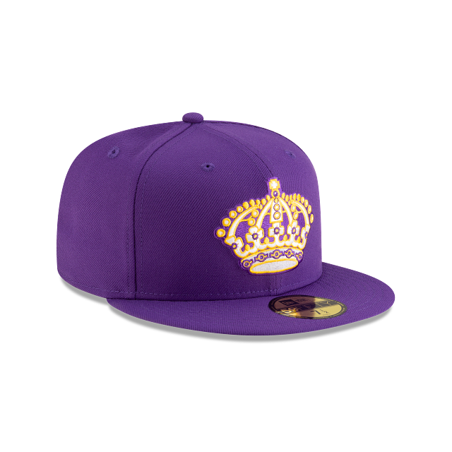 Los Angeles Kings NHL New Era Men's Purple Vintage Collection 59Fifty Fitted Hat