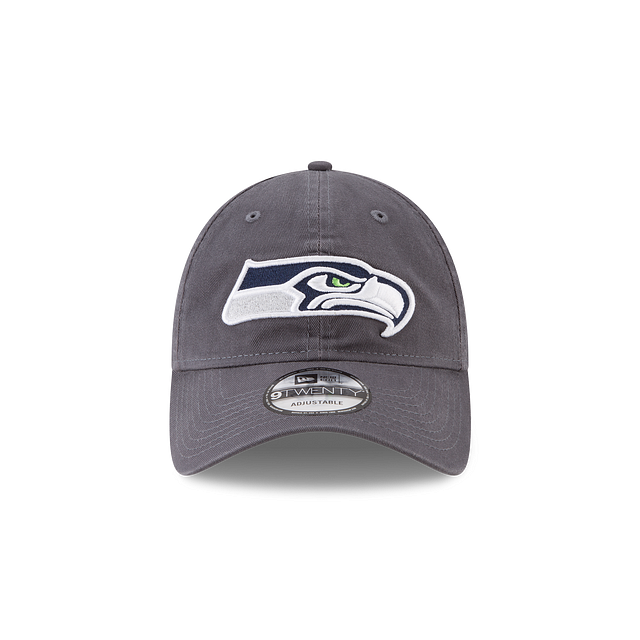 Casquette ajustable classique grise Seattle Seahawks NFL New Era pour homme 9Twenty Core