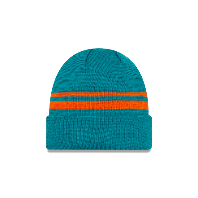 Miami Dolphins NFL New Era Men's Teal Cuff Knit Beanie Hat