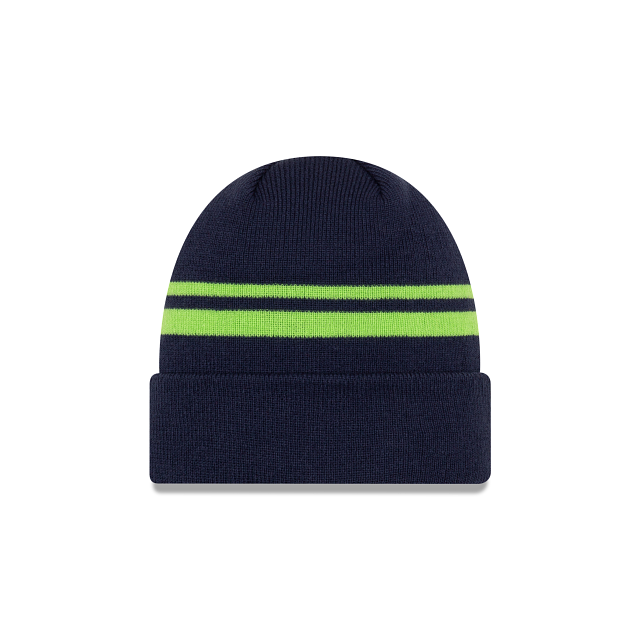 Seattle Seahawks NFL New Era Men's Navy Cuff Knit Beanie Hat