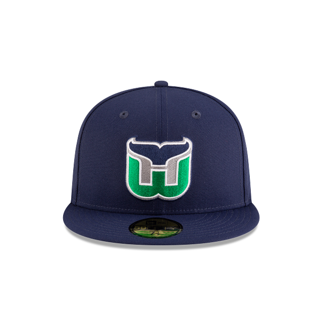 Hartford Whalers NHL New Era Men's Navy Vintage Collection 59Fifty Basic Fitted Hat