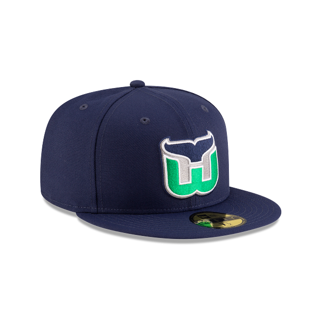 Hartford Whalers NHL New Era Men's Navy Vintage Collection 59Fifty Basic Fitted Hat